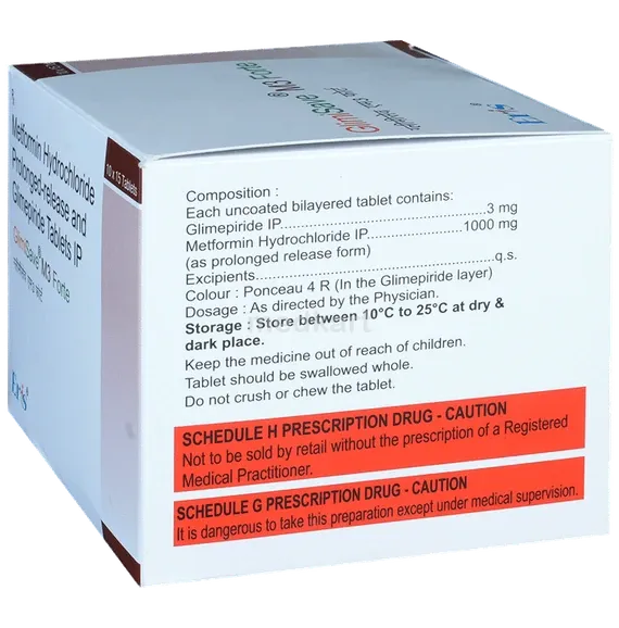 glimisave m 3 forte tablet 15's